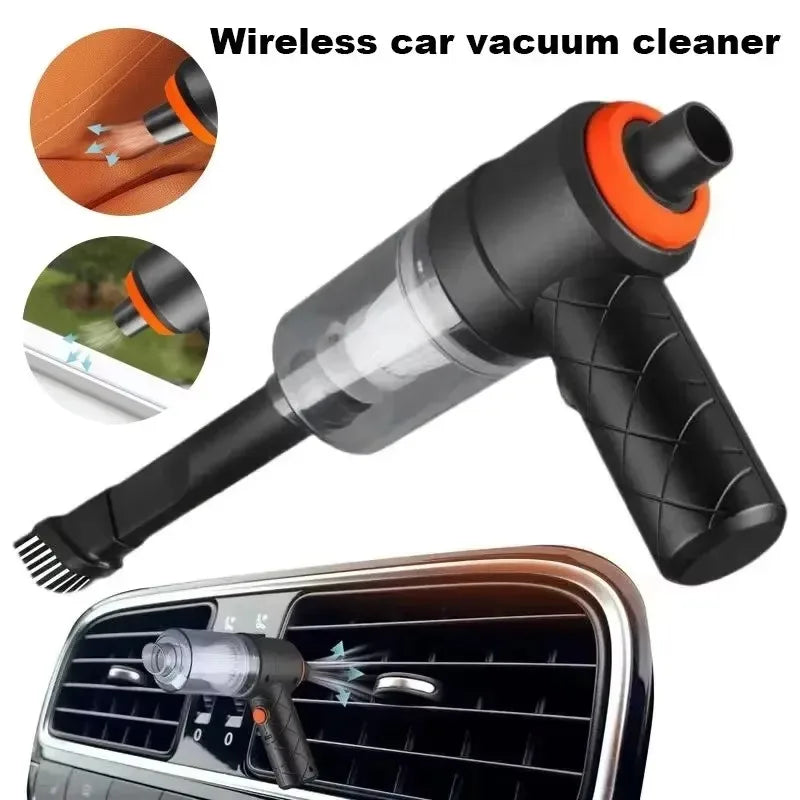 Aspiradora de coche inalámbrica con carga USB, aparato de limpieza portátil de 1200 mAh
