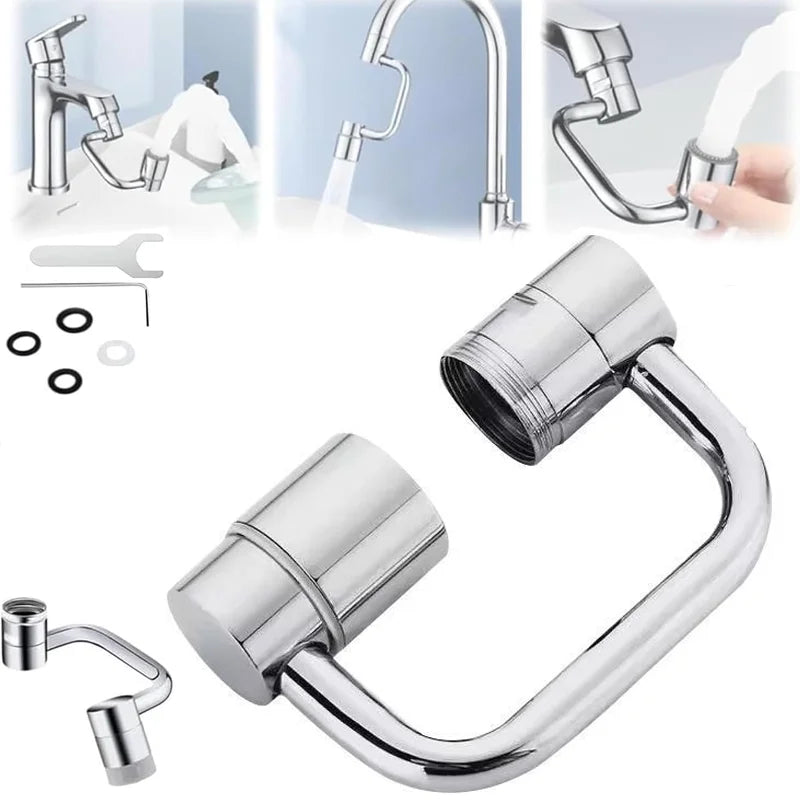 rallonge pivotante à 1080° pour robinet / économise l'eau et atteint tous les recoins